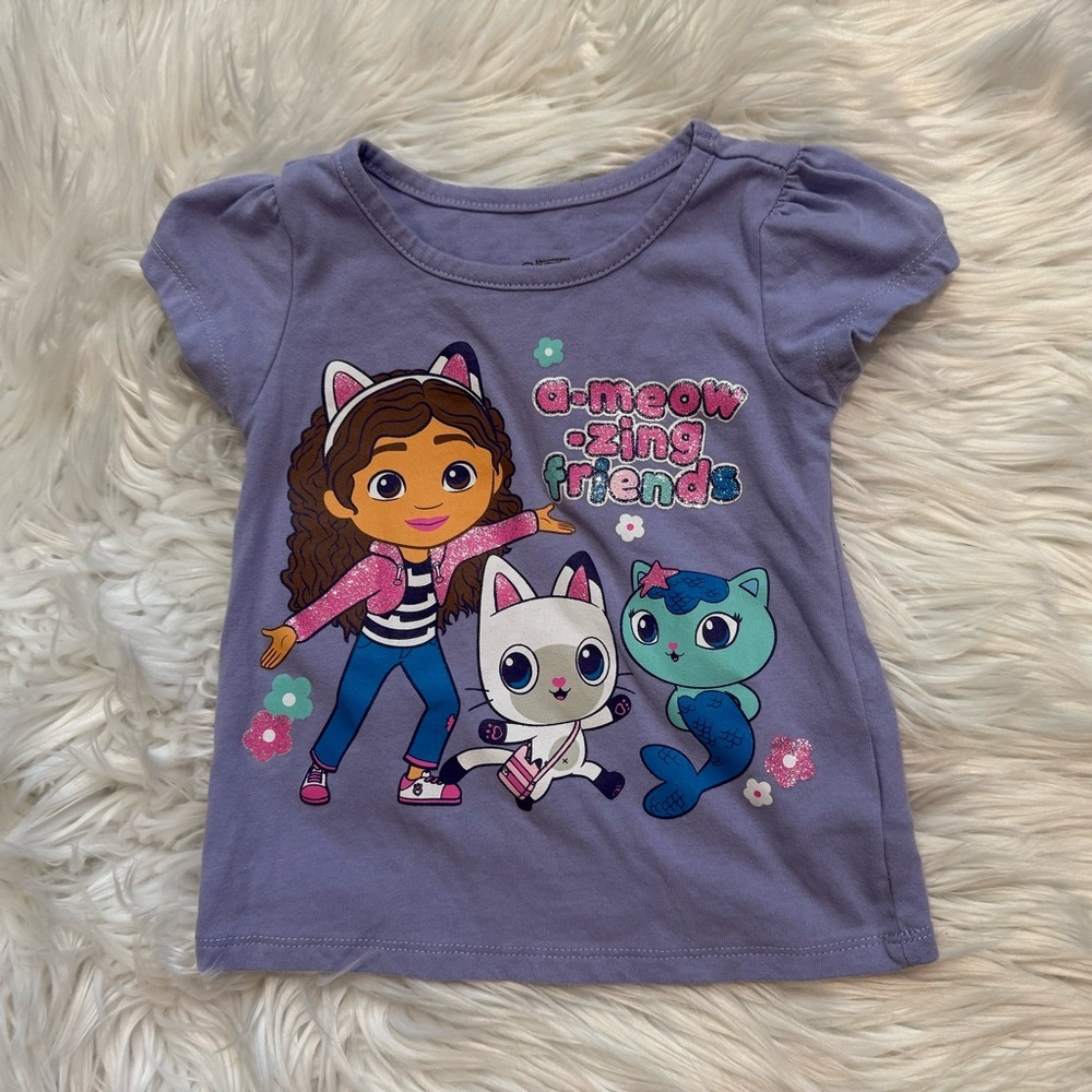 Gabby’s Dollhouse Toddler Girls 2T Shirt & Leggings Outfit Set Meow Friends - Picture 2 of 11